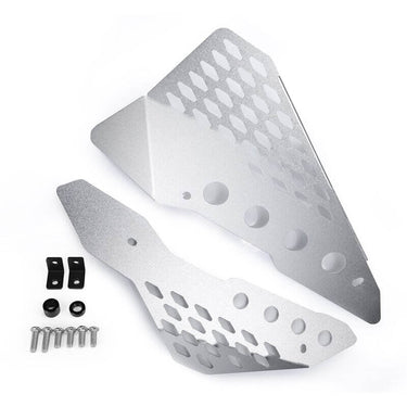 Plaque latérale moto ducati scrambler argent